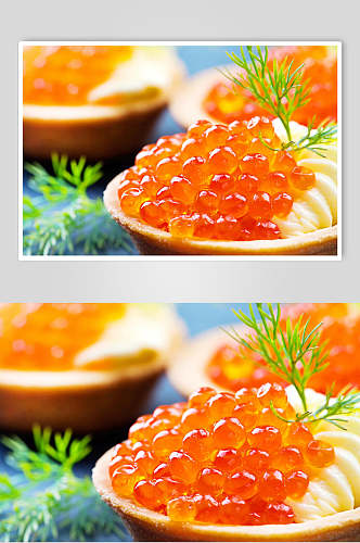 鱼籽寿司食品摄影图片