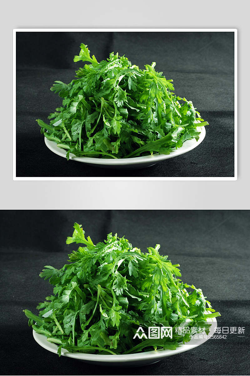 绿色套茼蒿美食高清图片素材