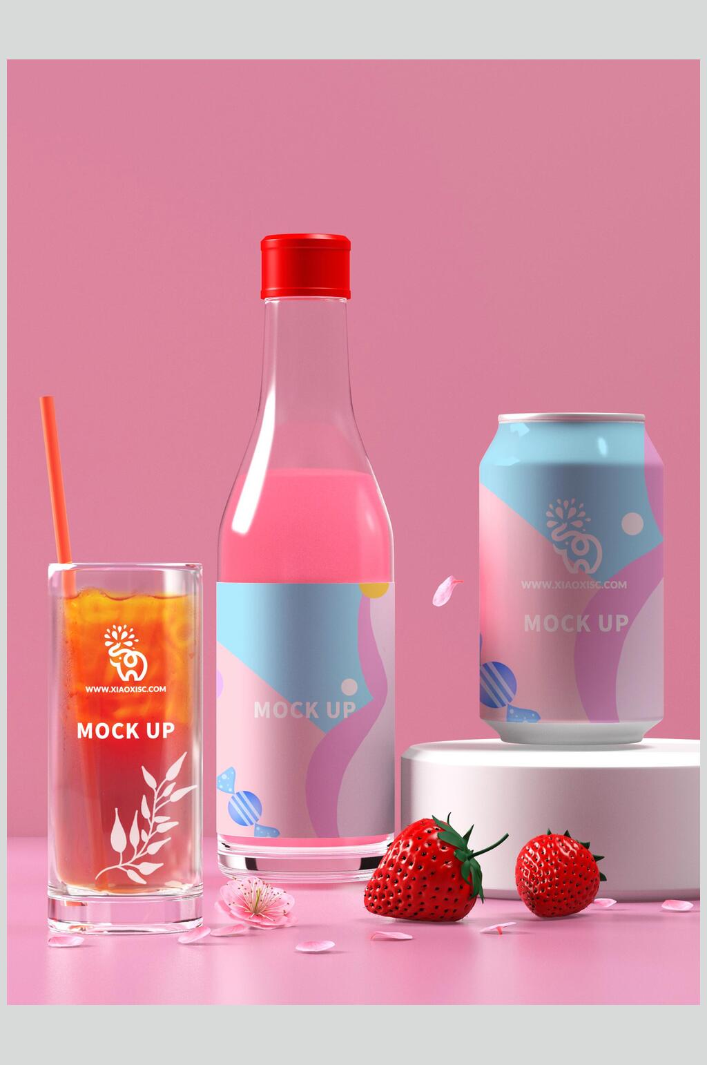 VI糖果色系包装样机素材