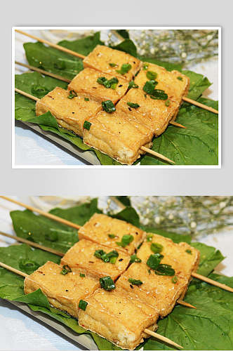 油豆腐烧烤串串美食高清图片
