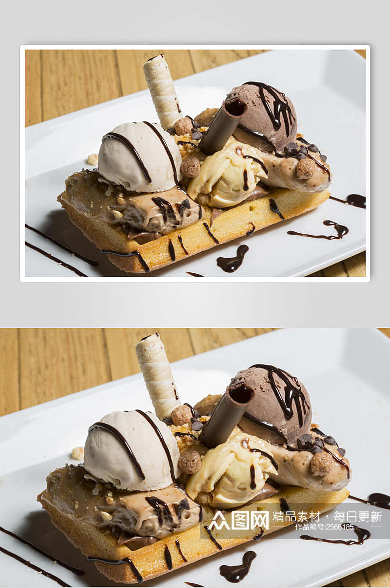食物巧克力冰淇淋食品摄影图片素材