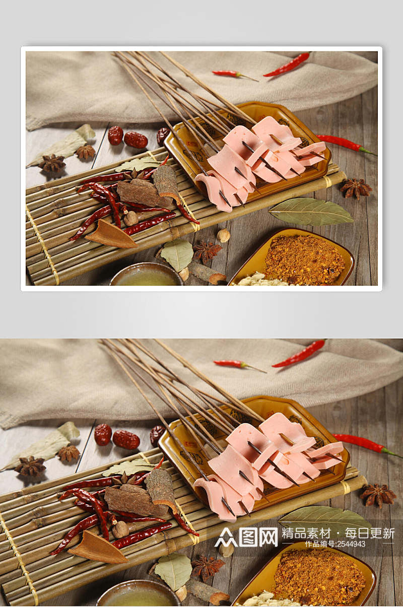 火腿串串菜品图片素材