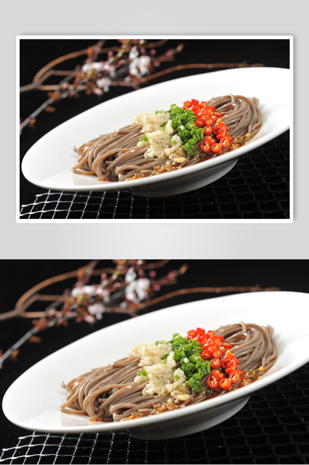招牌美食酸辣蕨根粉食品摄影图片素材
