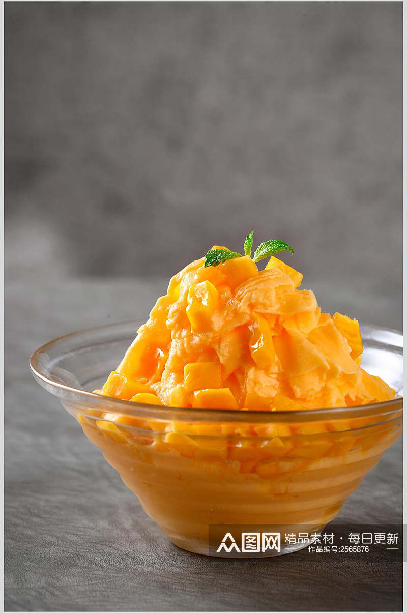 芒果冰沙美食高清图片素材