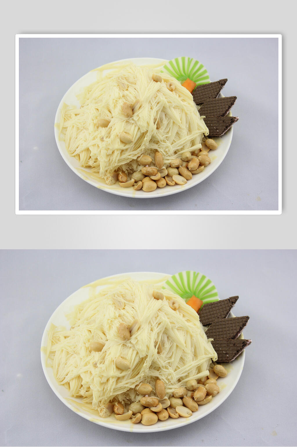 坚果绵绵冰食品图片素材