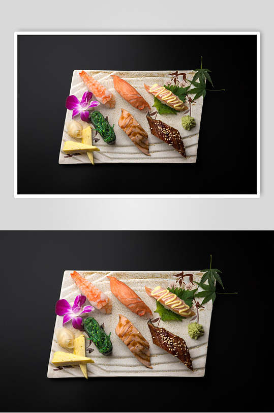 精致料理食物寿司摄影图片