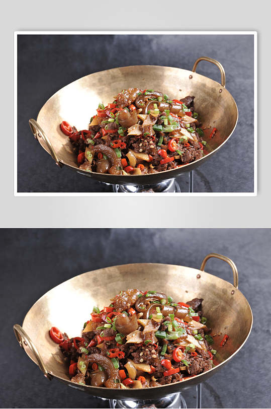 香辣美味美食干锅牛肉食物高清图片