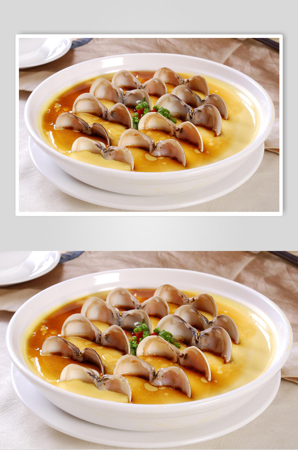 文蛤蒸水蛋食品图片素材