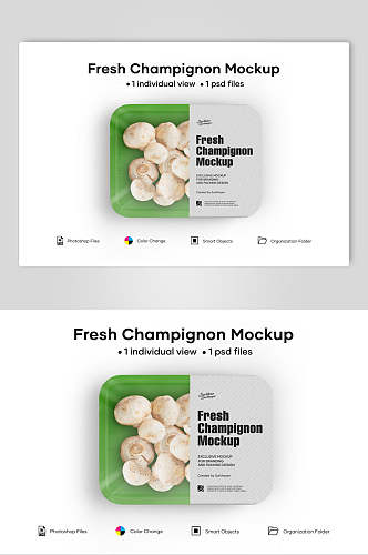蘑菇食品包装样机