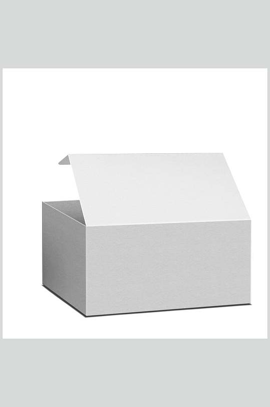 白色白底纸箱包装盒样机