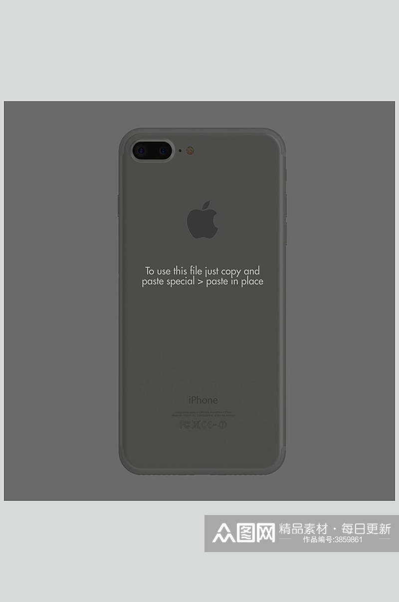 黑色苹果手机保护壳样机素材