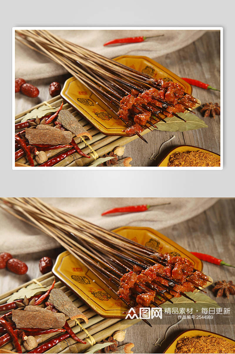 牛肉串串菜品图片素材