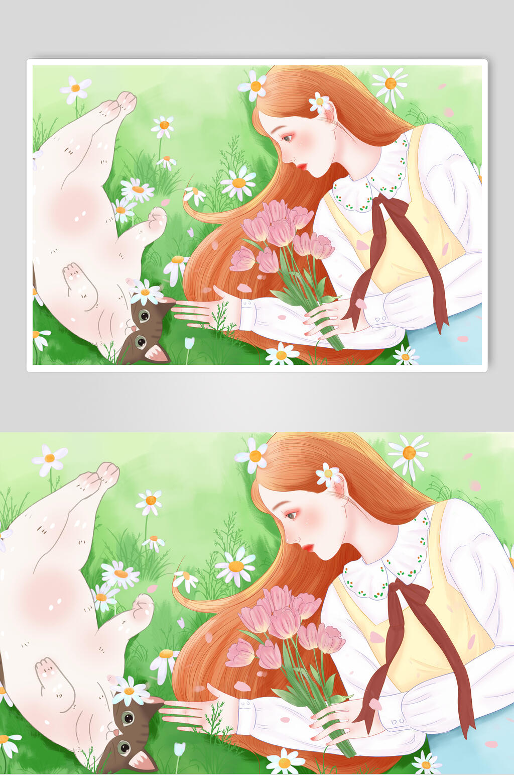 水彩立春插画素材素材