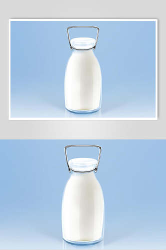 小清新水牛奶写实图标设计元素