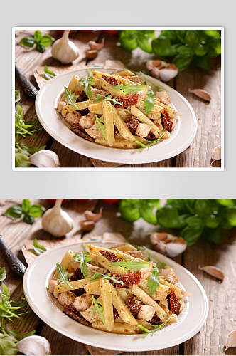 招牌薯条食物西餐美食摄影图