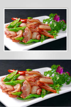 尖椒炒拱嘴餐饮食物图片