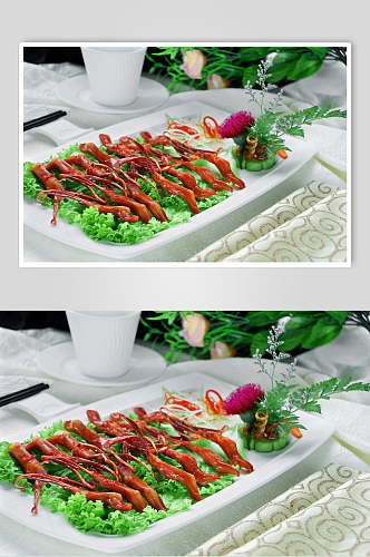杭州酱鸭舌食品高清图片