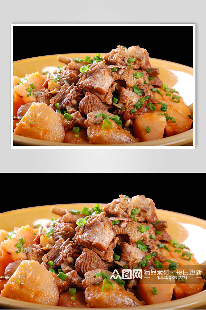 奇味土豆鸭食品高清图片素材
