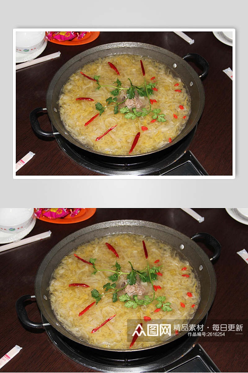 新鲜美味酸菜锅图片素材