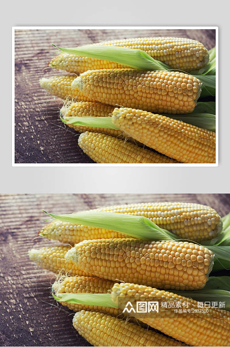 绿色有机食品玉米图片素材