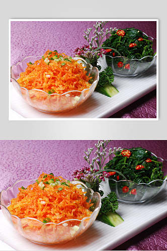 蒸菜双拼食品摄影图片