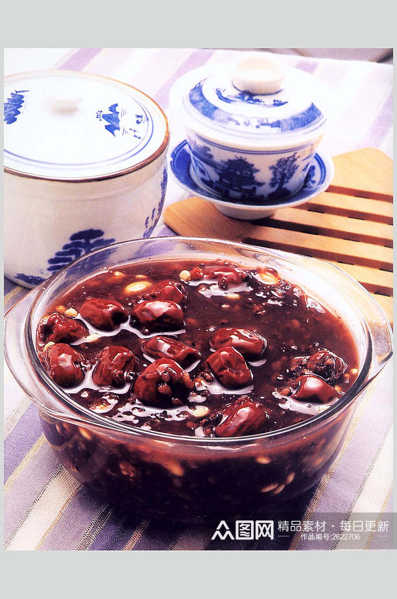 健康美味红枣粥食品摄影图片素材