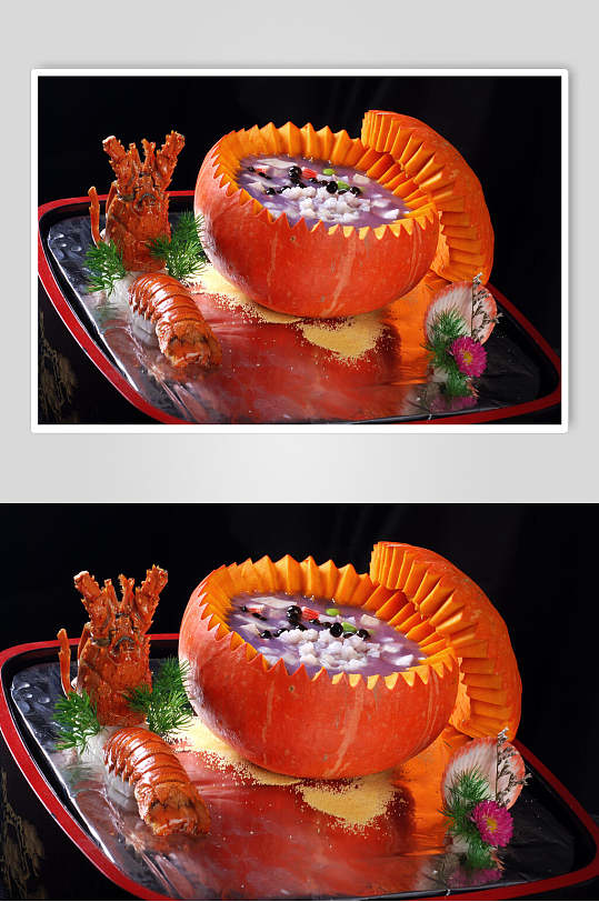 香芋龙虾仔食物高清图片