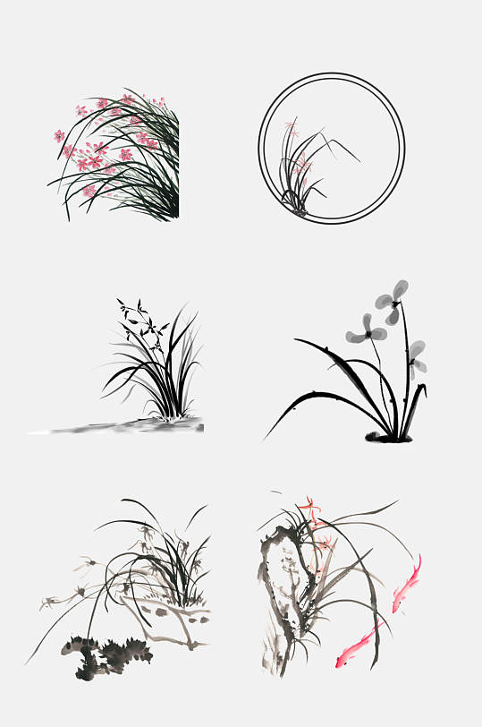 立即下载立即下载中国风水墨国画兰花兰草免抠素材立即下载立即下载中