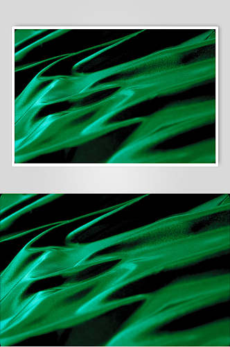 绿色丝绸绸缎背景贴图摄影图片