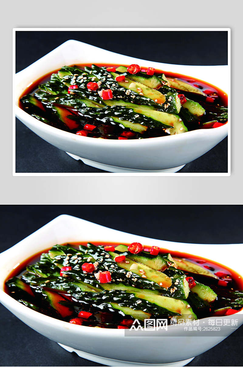 捞汁黄瓜餐饮食物图片素材
