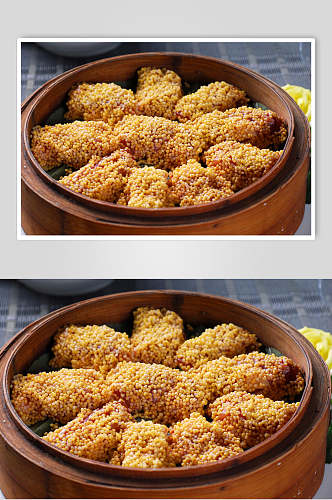江湖粗粮小米鸡食品摄影图片