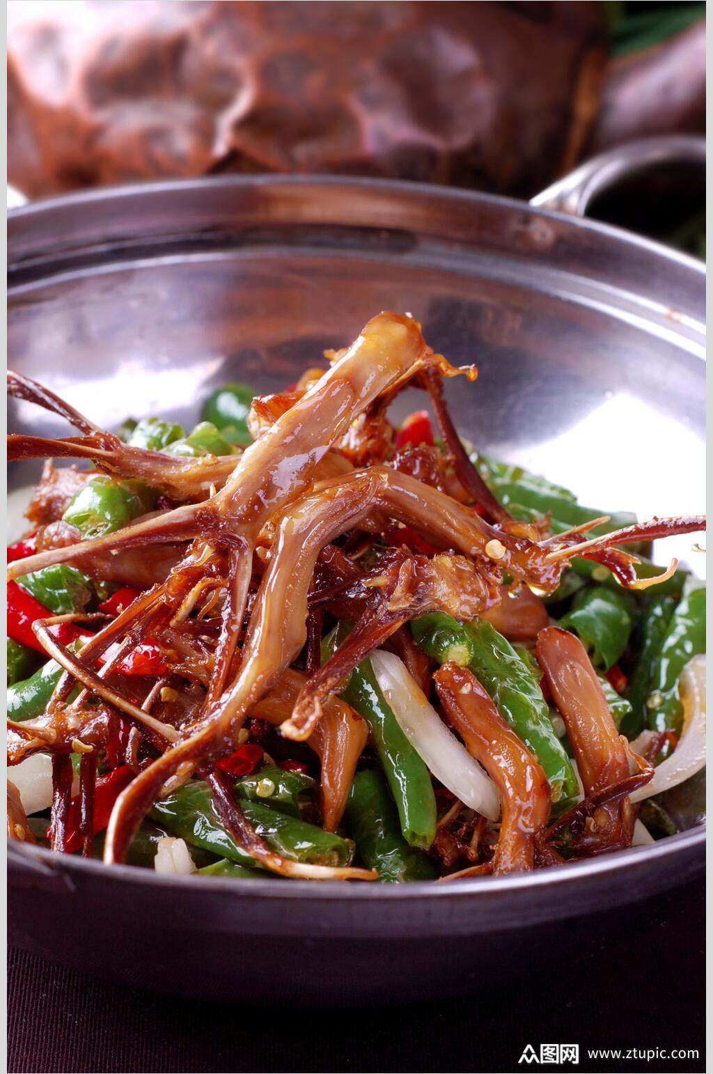 热干锅鸭舌食品高清图片