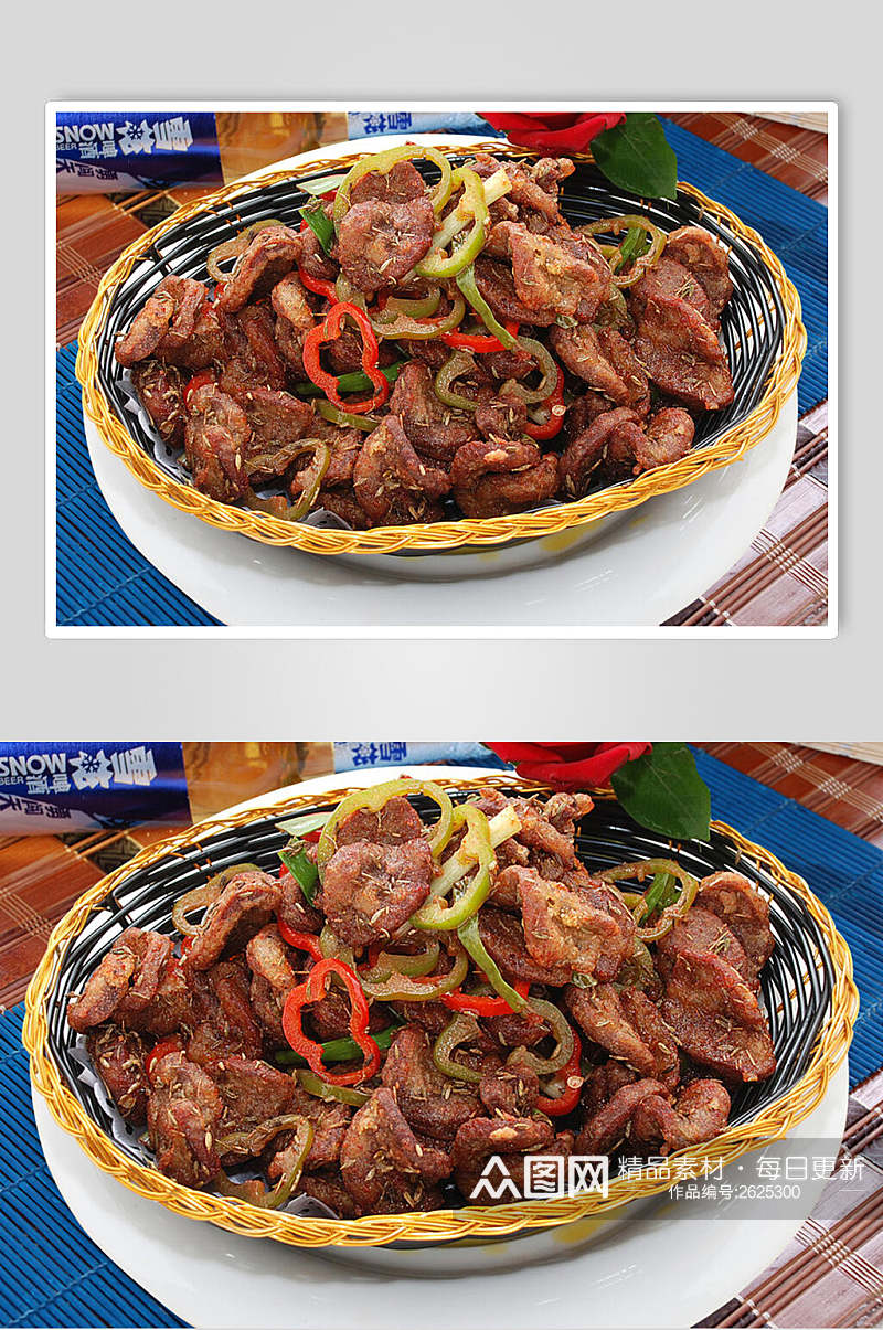 蒙古爆全腰餐饮食品图片素材