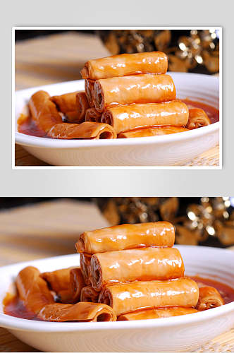 素烧豆筋食物图片