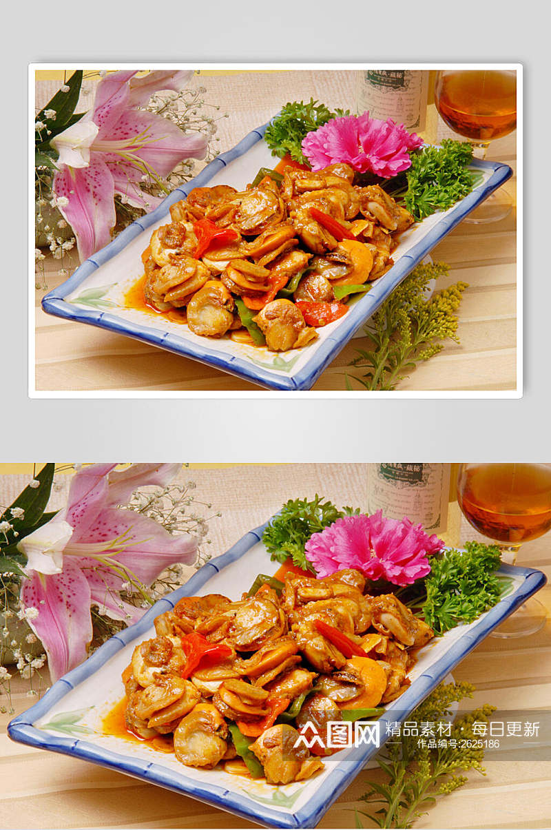 鸳鸯贝餐饮食品图片素材