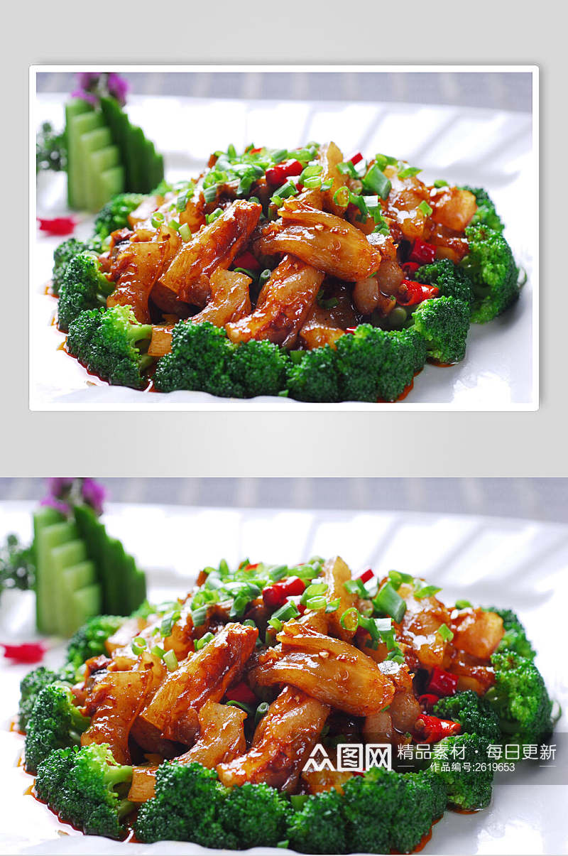 泡椒美味蹄筋食物摄影图片素材