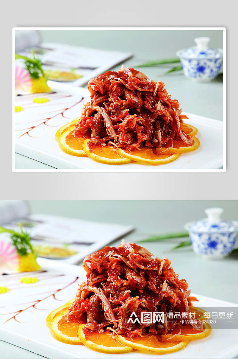 香麻手撕兔餐饮食品图片素材