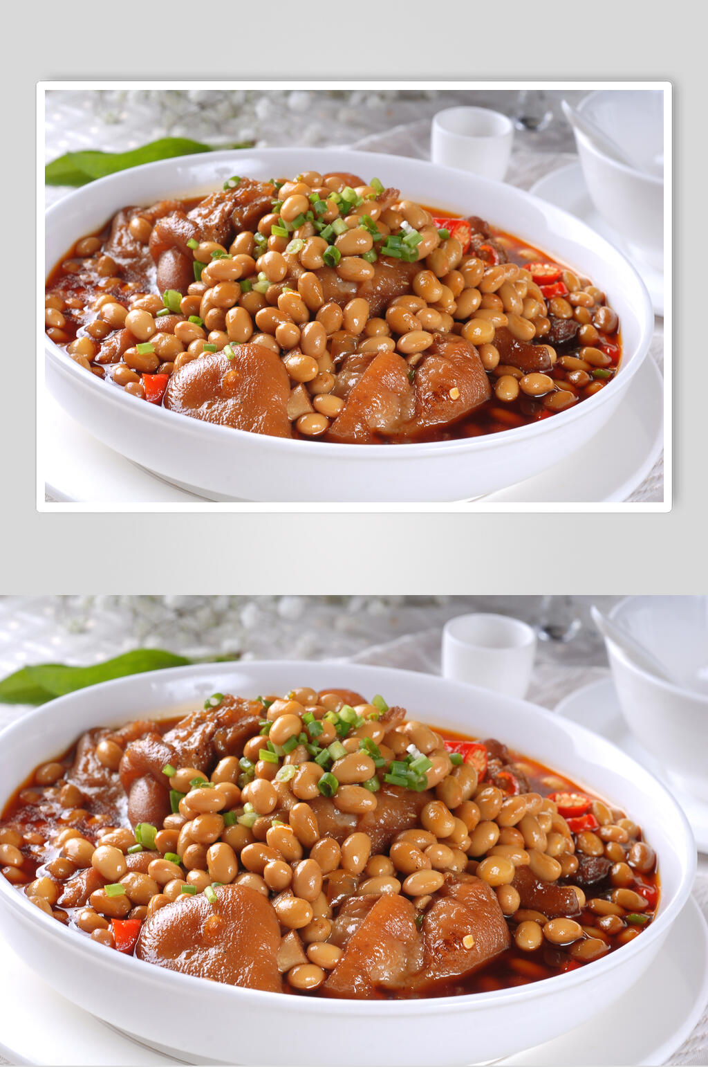 烧菜黄云焖猪手餐饮高清图片素材