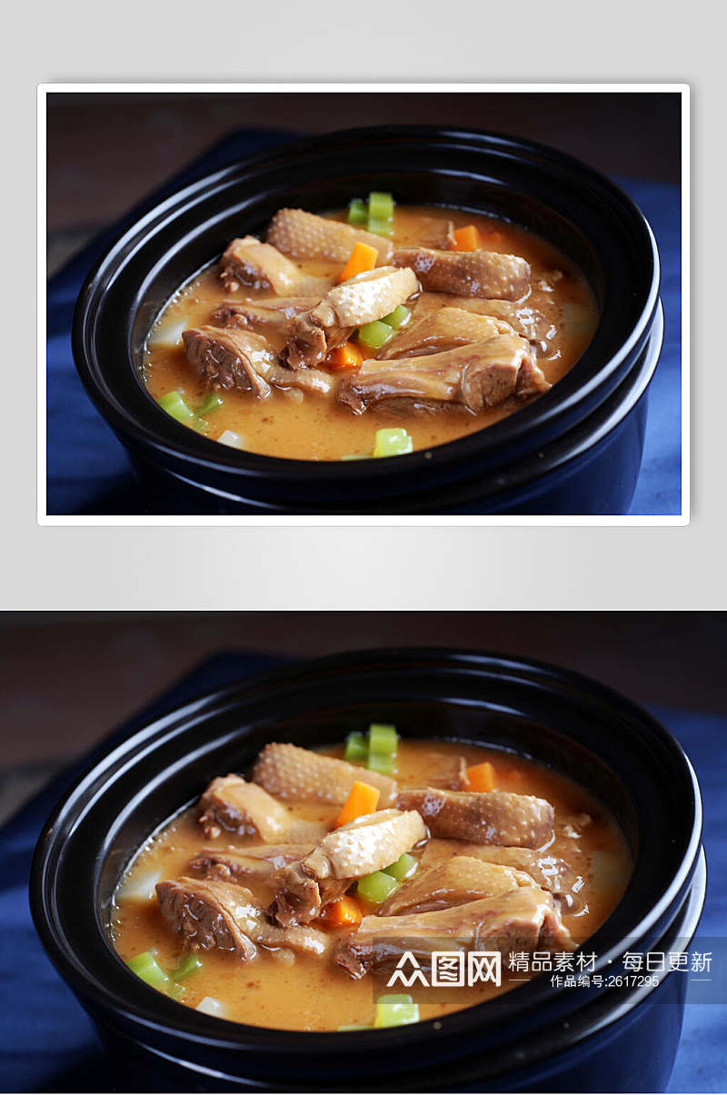 热大雁豆腐煲食物高清图片素材