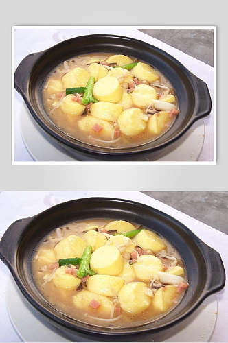 新鲜日本豆腐煲食物高清图片