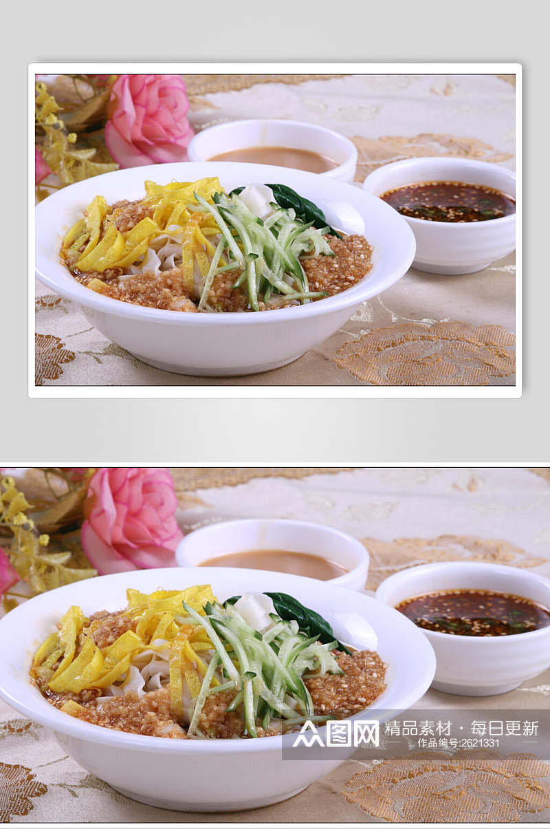 新鲜美味朝鲜冷面美食图片素材