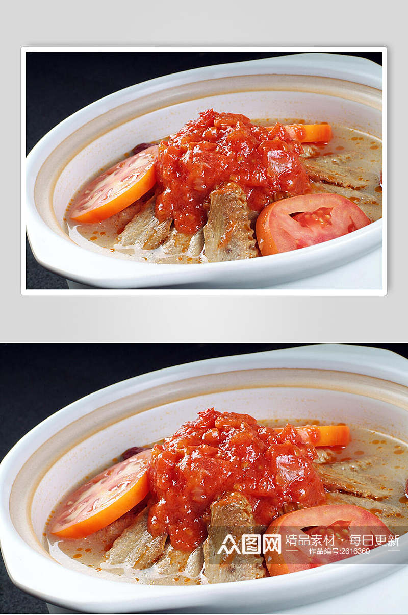 砂锅蕃茄养生翅食物高清图片素材