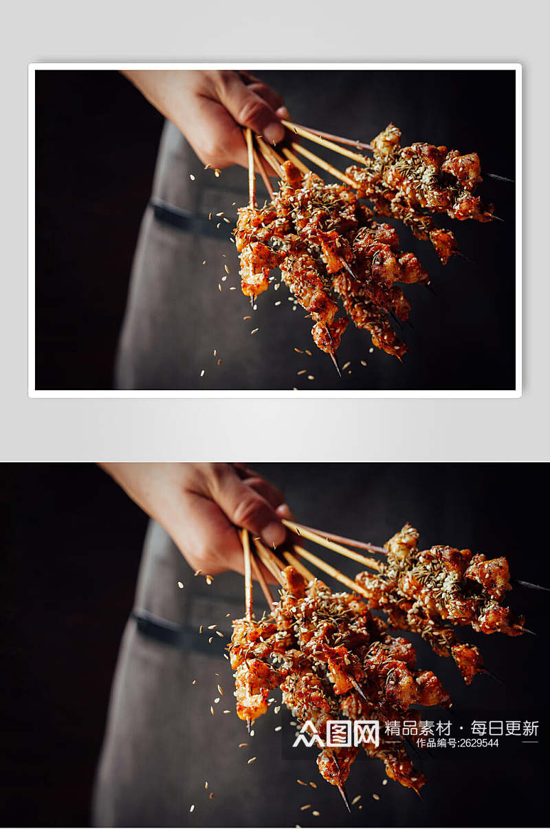 飘香美味串串烤串餐饮食品图片素材