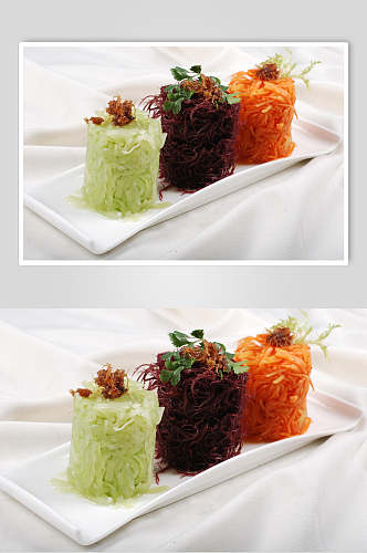 三色素墩餐饮食物图片