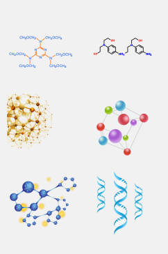 生物基因医疗化学分子免抠素材