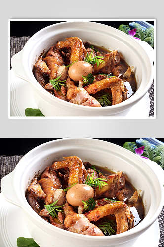 义乌土鸡煲食品高清图片