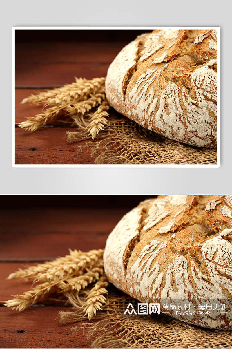 招牌新鲜烤面包食物图片素材