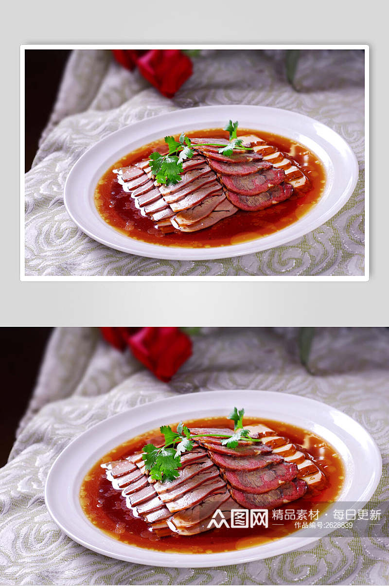 浓汁美味荤菜卤菜冷拼食品摄影图片素材