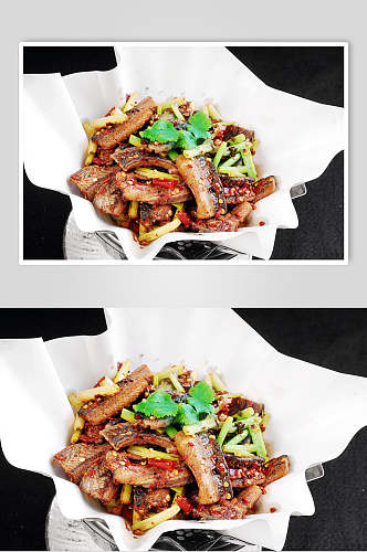 纸锅嫩鳝食物摄影图片