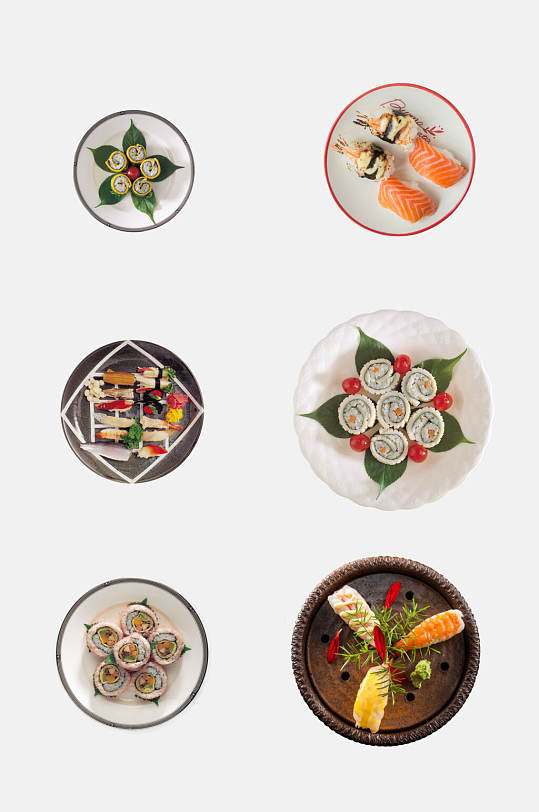 精致料理食品寿司免抠元素